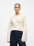 Product image thumbnail - KNITTED JUMPER, White Sand | 2