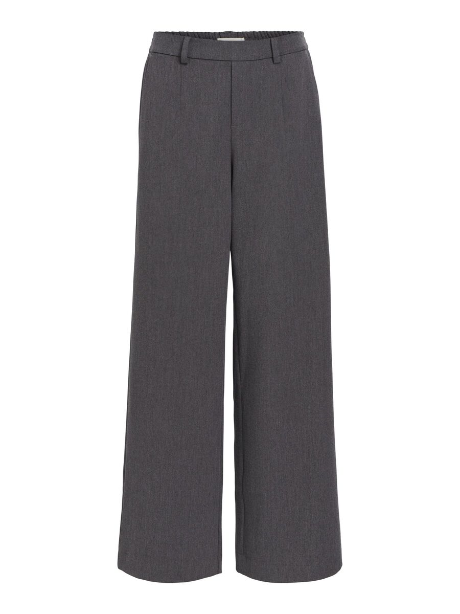 Carousel image - OBJLISA TROUSERS, Medium Grey Melange | 1