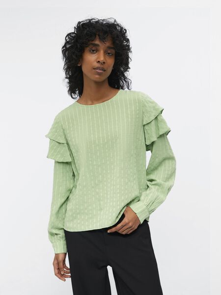 Object Collectors Item FLÆSET BLUSE, Fair Green, highres - 23042881_FairGreen_003.jpg