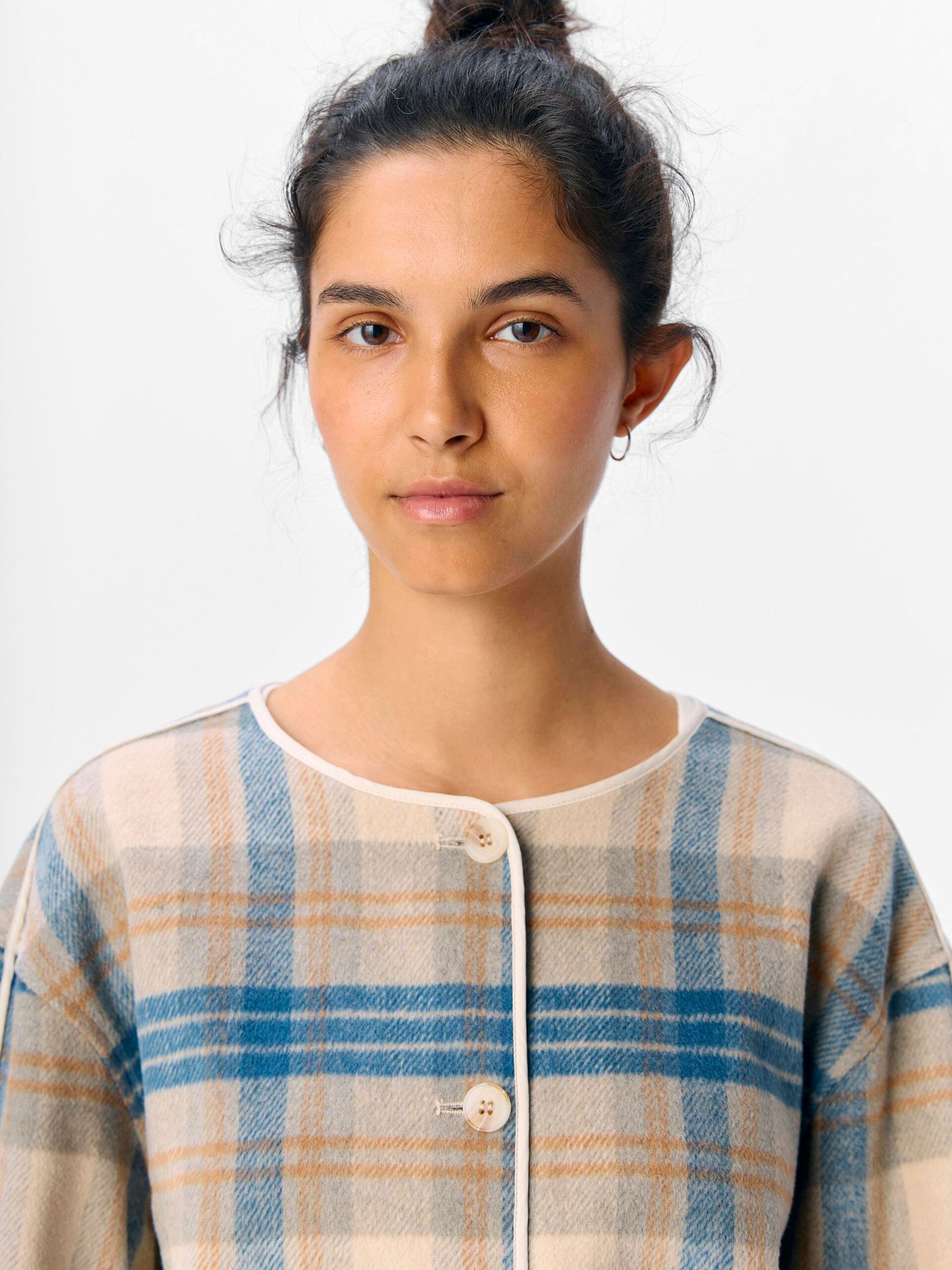 Carousel image - CHECKED JACKET, Sandshell | 5