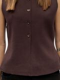Product image thumbnail - KNITTED VEST, Seal Brown | 5