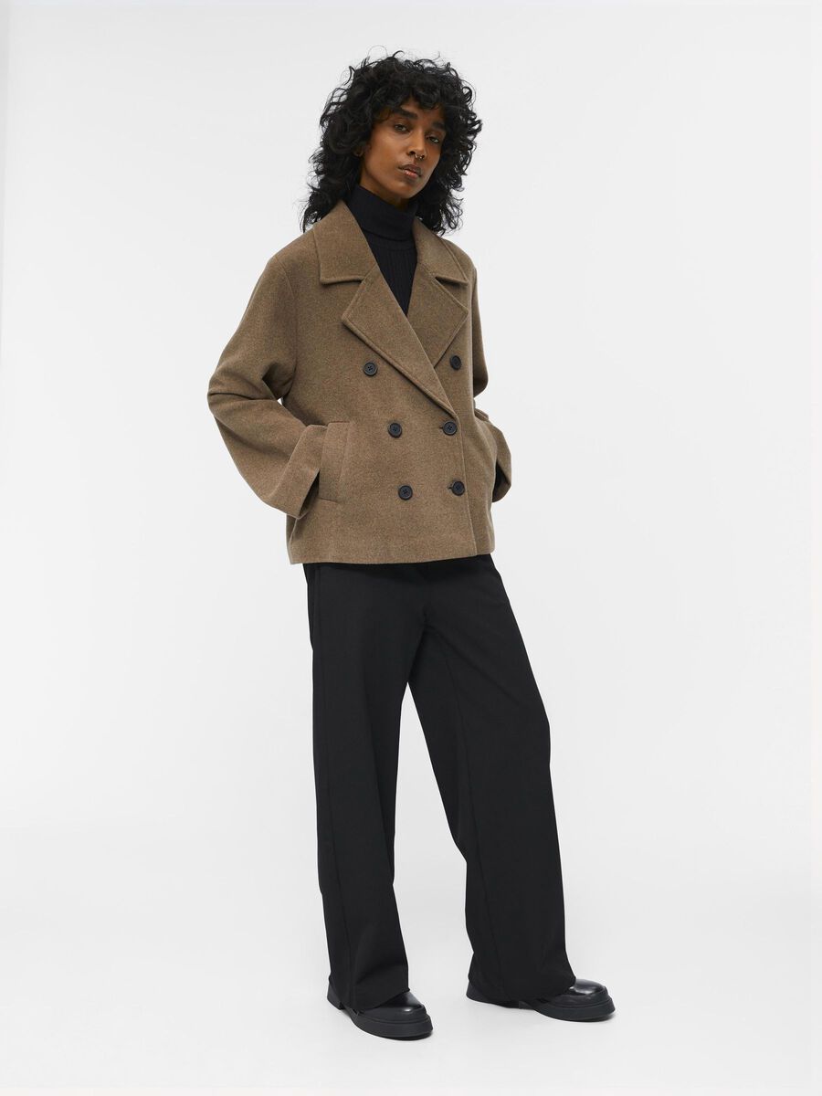 Carousel image - OBJKEILY KURZE JACKE, Fossil | 4