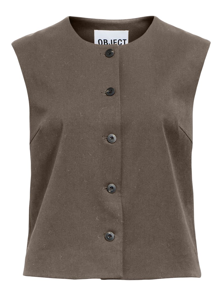 OBJECT CAP SLEEVED WAISTCOAT, Morel, highres - 23047750_Morel_001.jpg