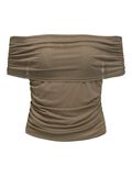 Product image thumbnail - TOP OFF-SHOULDER, Morel | 1
