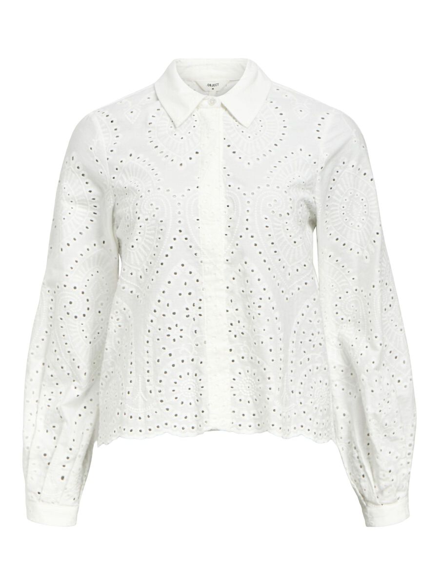 OBJECT BRODERIE ANGLAISE SHIRT, Cloud Dancer, highres - 23045717_CloudDancer_001.jpg