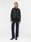 Object Collectors Item CROPPED LEATHER JACKET, Black, highres - 23039577_Black_005.jpg