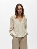 Product image thumbnail - JACQUARD BLOUSE, Birch | 1