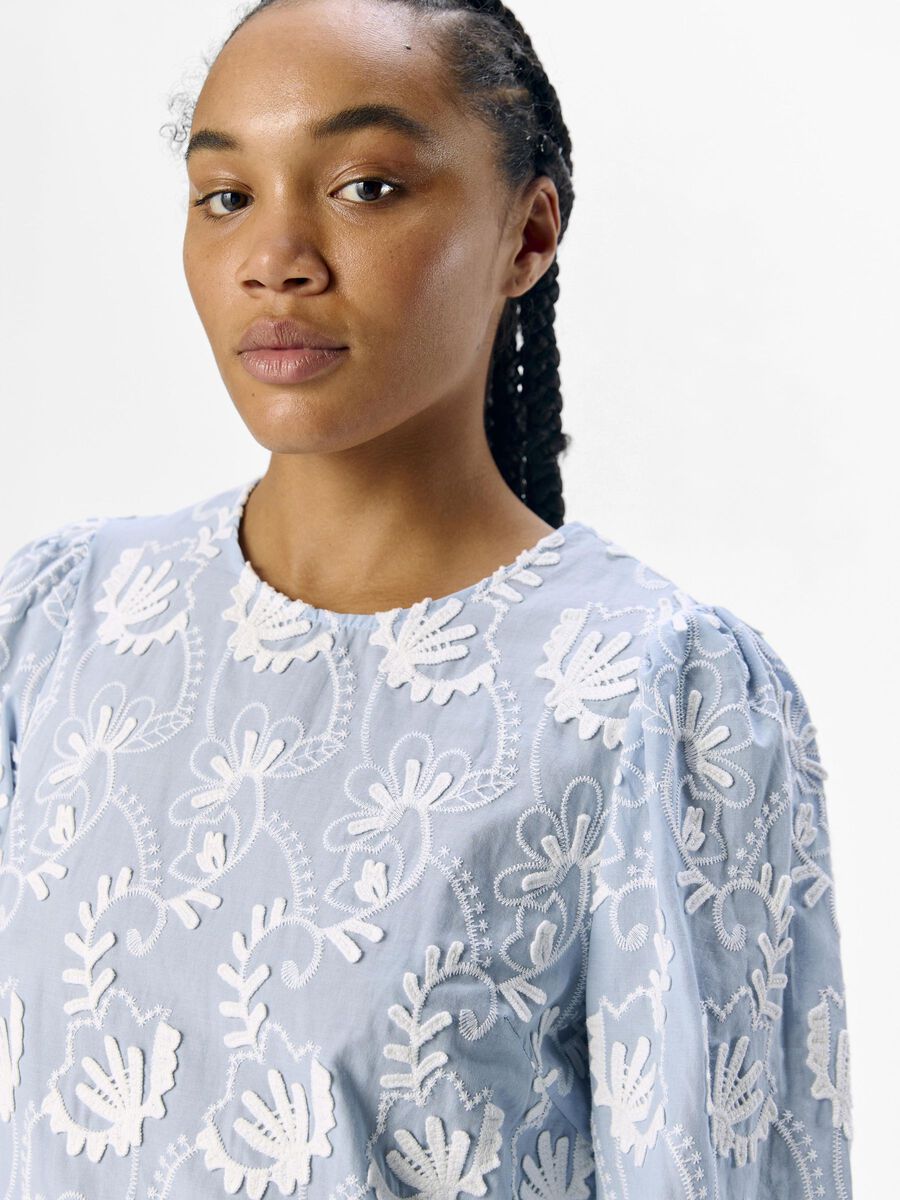 Carousel image - DETAILED BLOUSE, Kentucky Blue | 5