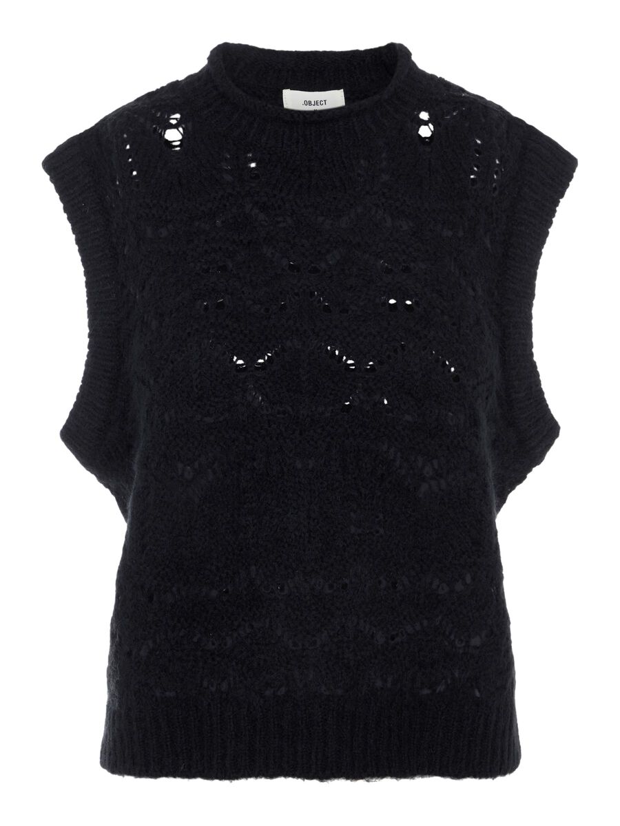 Object Collectors Item KNITTED WAISTCOAT, Black, highres - 23033581_Black_001.jpg