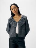 Product image thumbnail - STATEMENT KNITTED CARDIGAN, Medium Grey Melange | 6