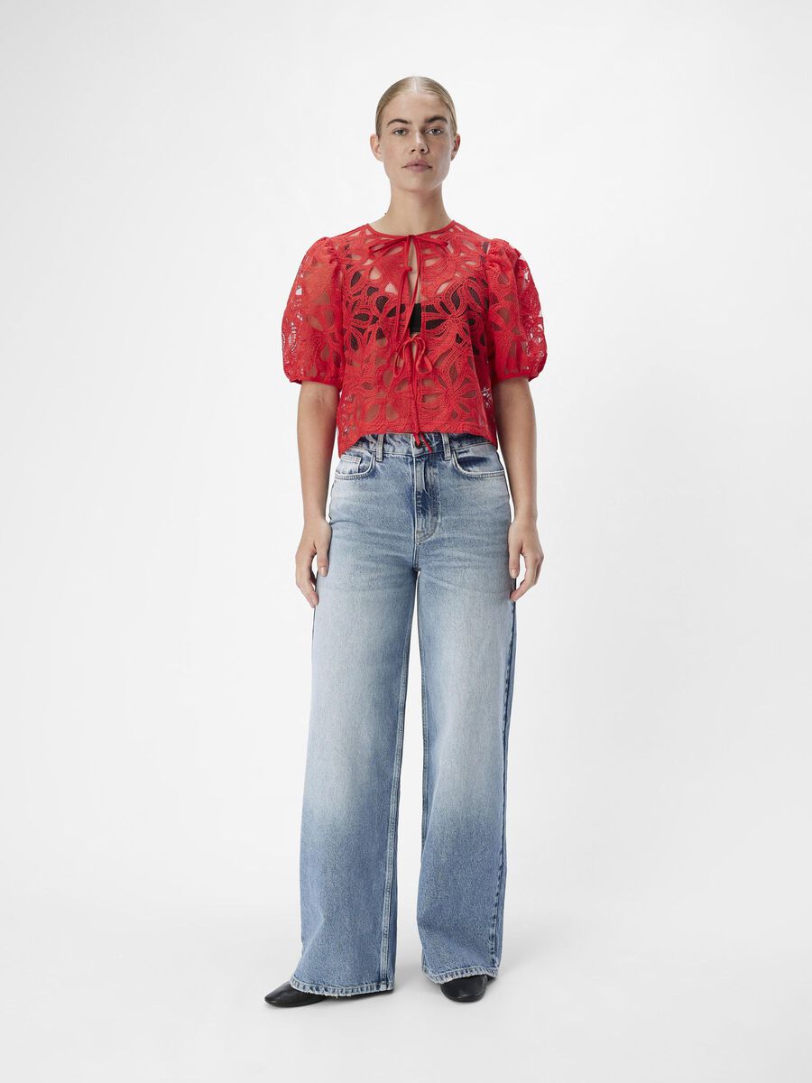 Carousel image - DETAILED BLOUSE, Flame Scarlet | 4
