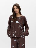 Product image thumbnail - PRINTED BLOUSE, Seal Brown | 2