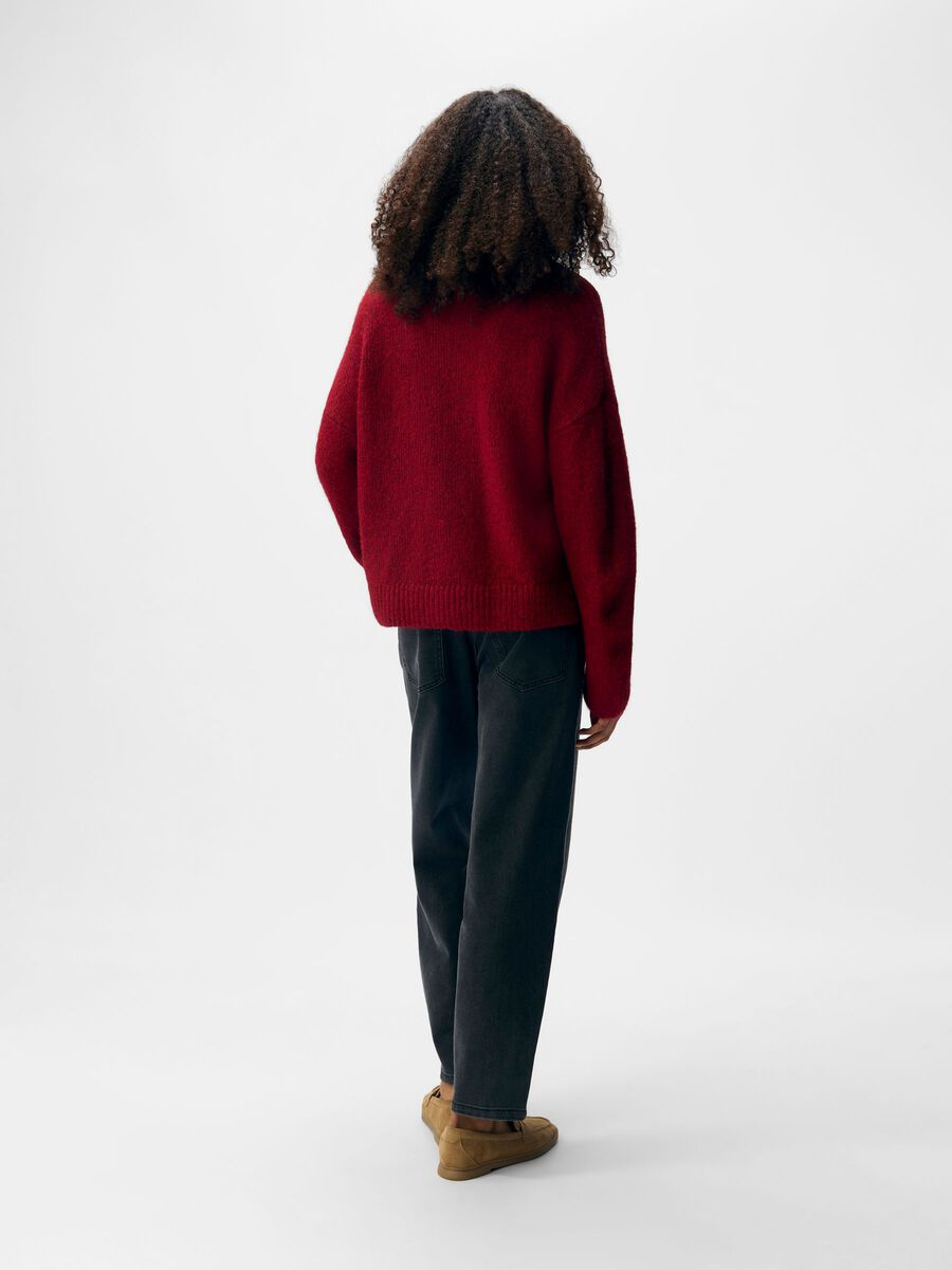 Product carousel image - KNITTED PULLOVER, Karanda Red | 2