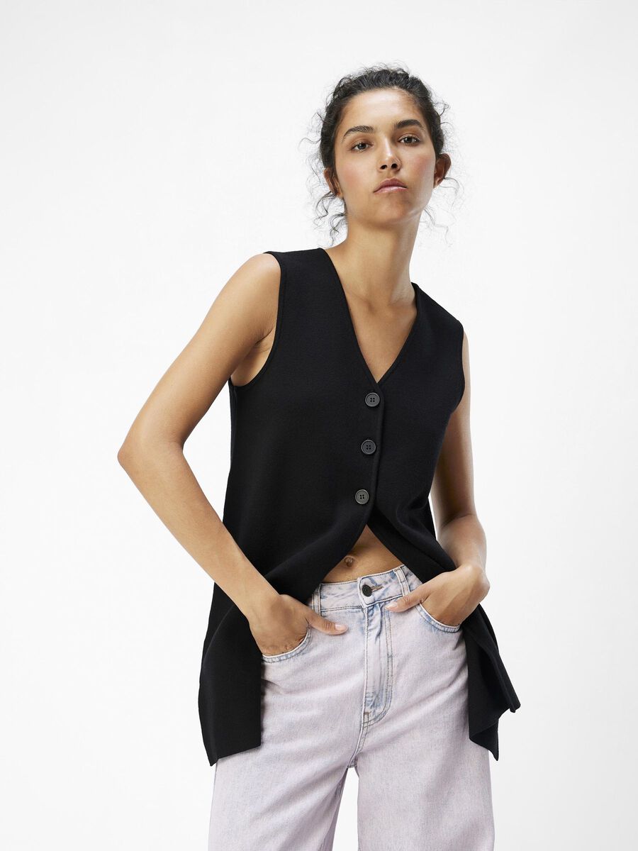 OBJECT KNITTED VEST, Black, highres - 23045355_Black_003.jpg