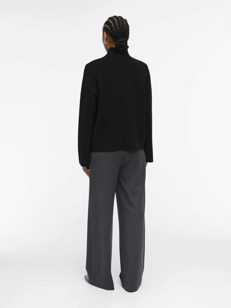 OBJECT HIGH NECK PULLOVER, Black, highres - 23042198_Black_004.jpg