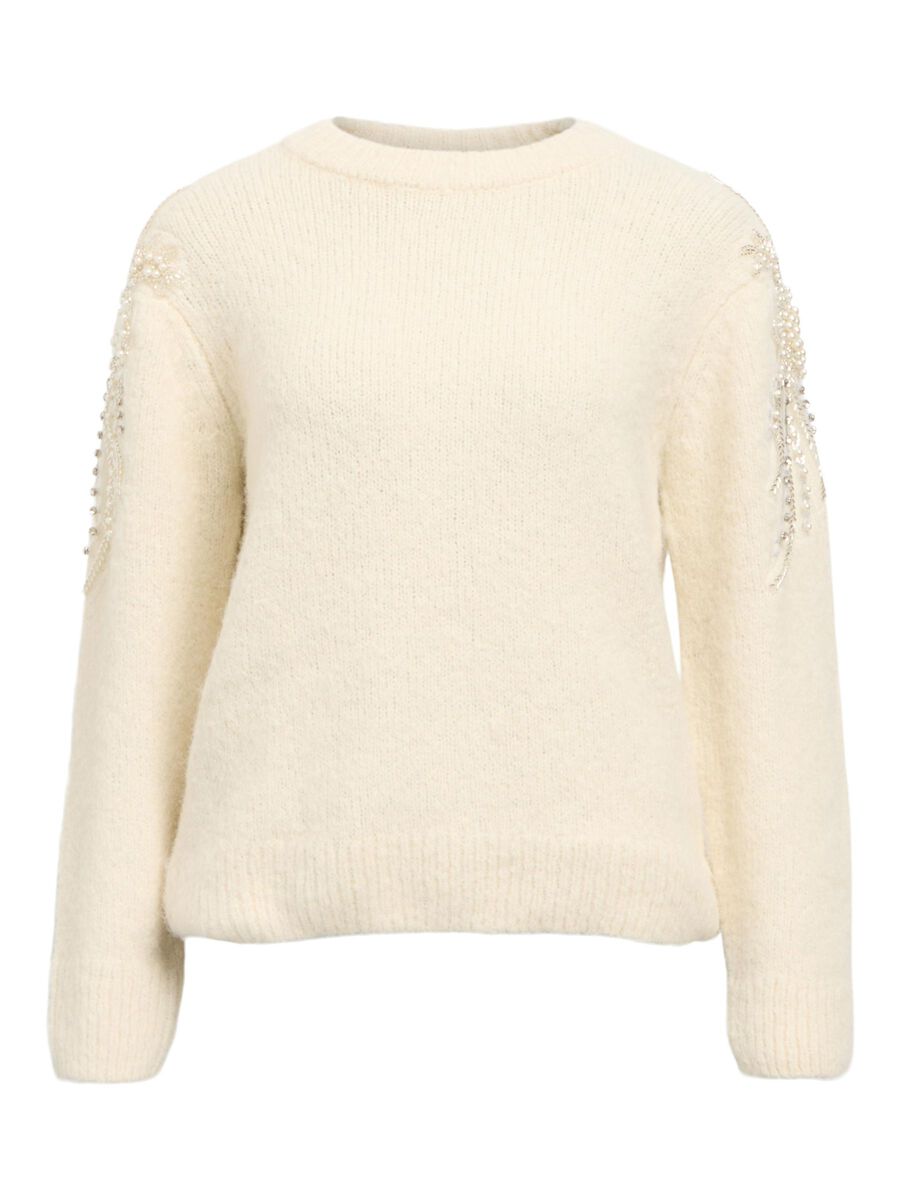 Product carousel image - EN MAILLE JUMPER, White Sand | 1