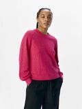 OBJECT GEMUSTERTER PULLOVER, Raspberry Sorbet, highres - 23045726_RaspberrySorbet_003.jpg