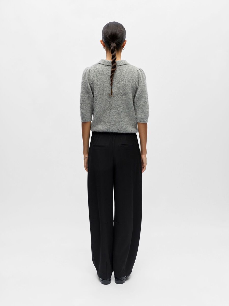 Product carousel image - OBJLISA - BARREL PANTALON, Black | 2