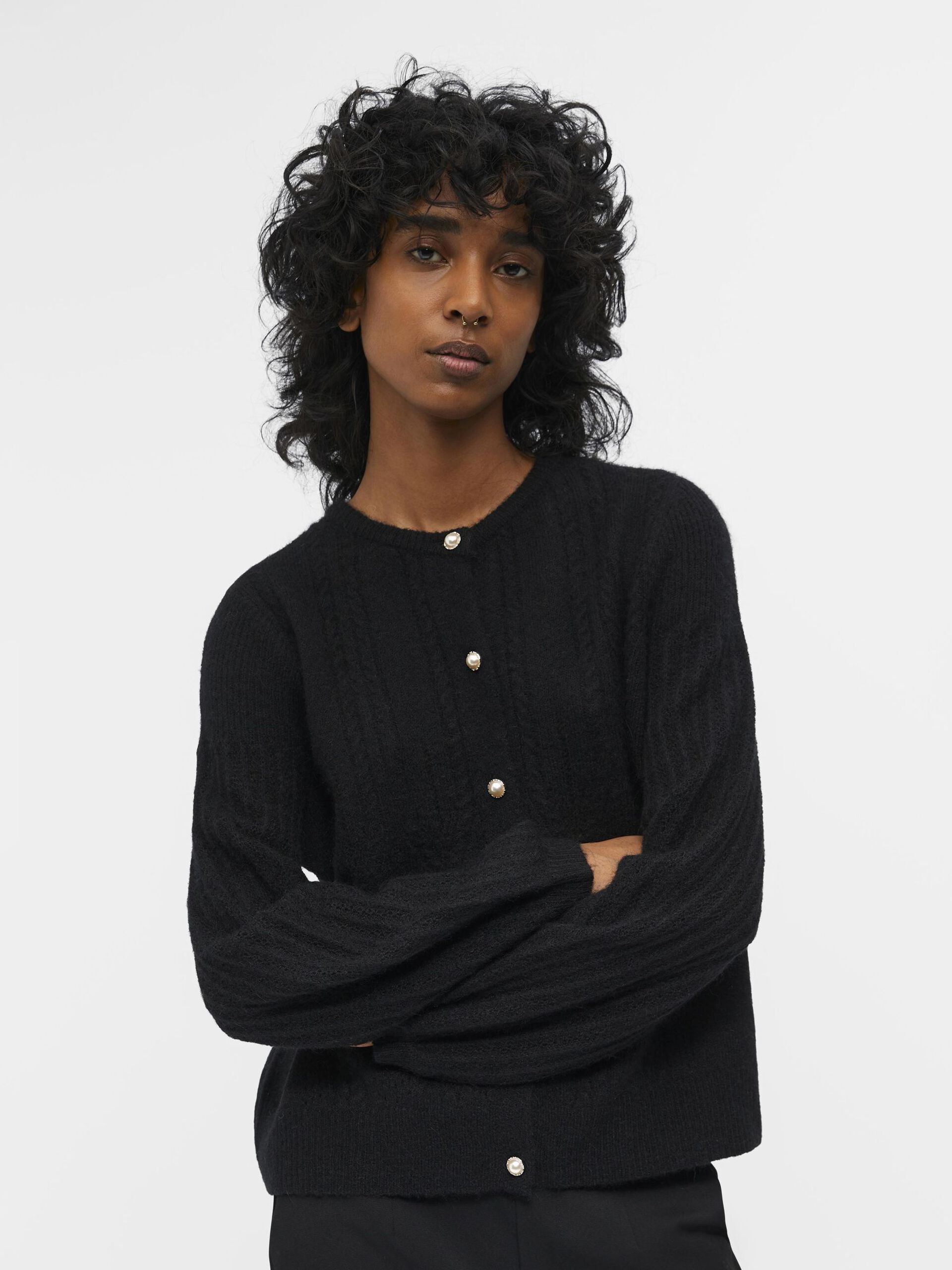 Carousel image - ALPAKKA ULLBLANDING CARDIGAN, Black | 5