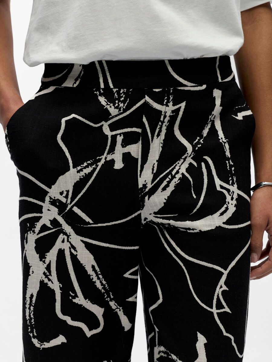 Carousel image - JAMBE LARGE PANTALON, Black | 5