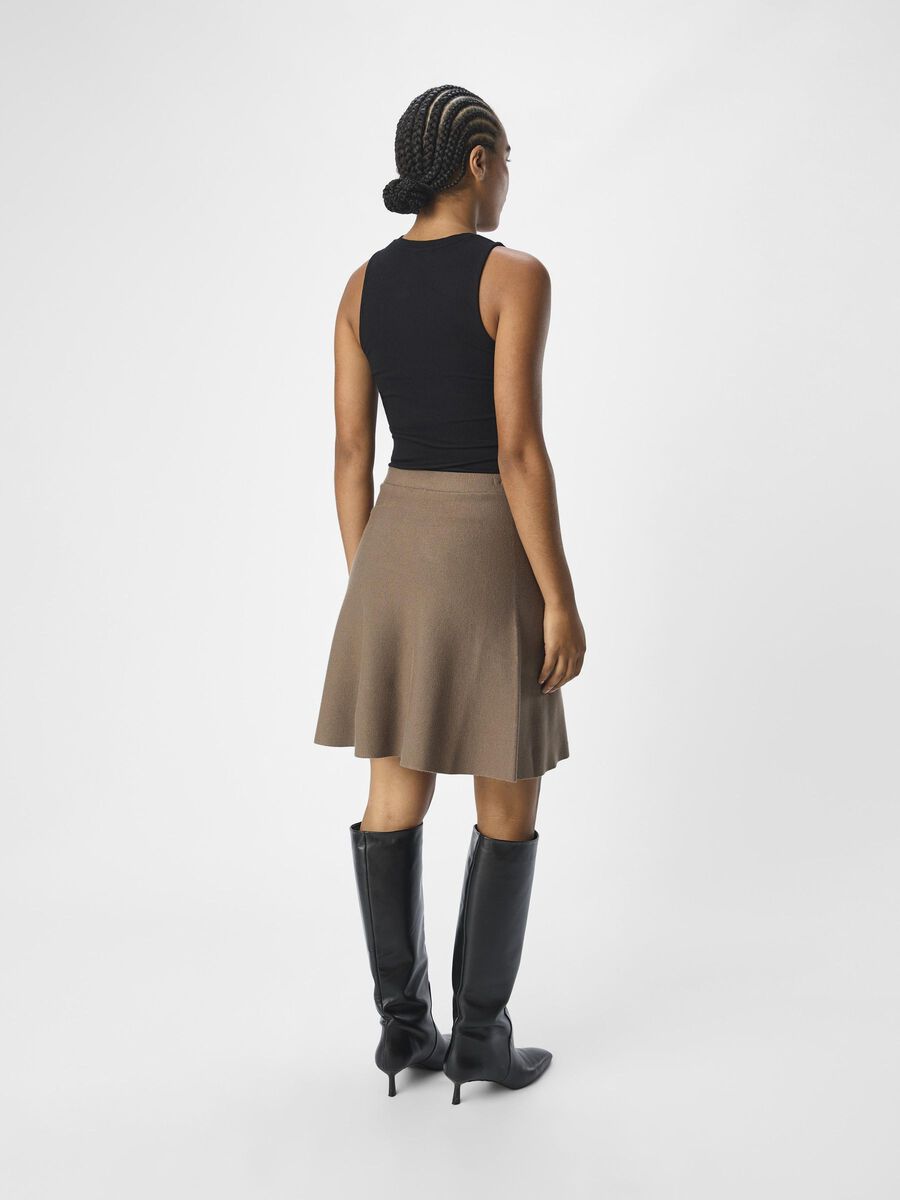 OBJECT KNITTED MINI SKIRT, Morel, highres - 23045393_Morel_004.jpg