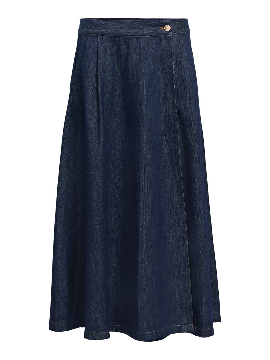 Carousel image - DENIM MAXI SKIRT, Dark Denim | 1