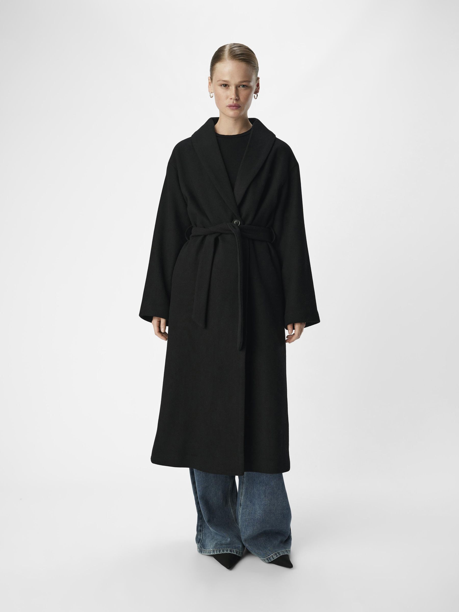 LONG COAT Black .OBJECT CI Finland