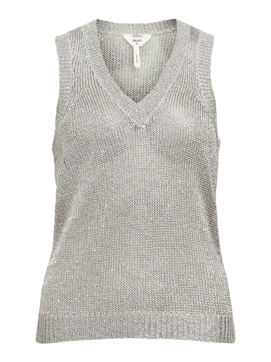 OBJECT MÉTALLIQUE TOP EN MAILLE, Silver, highres - 23046316_Silver_001.jpg