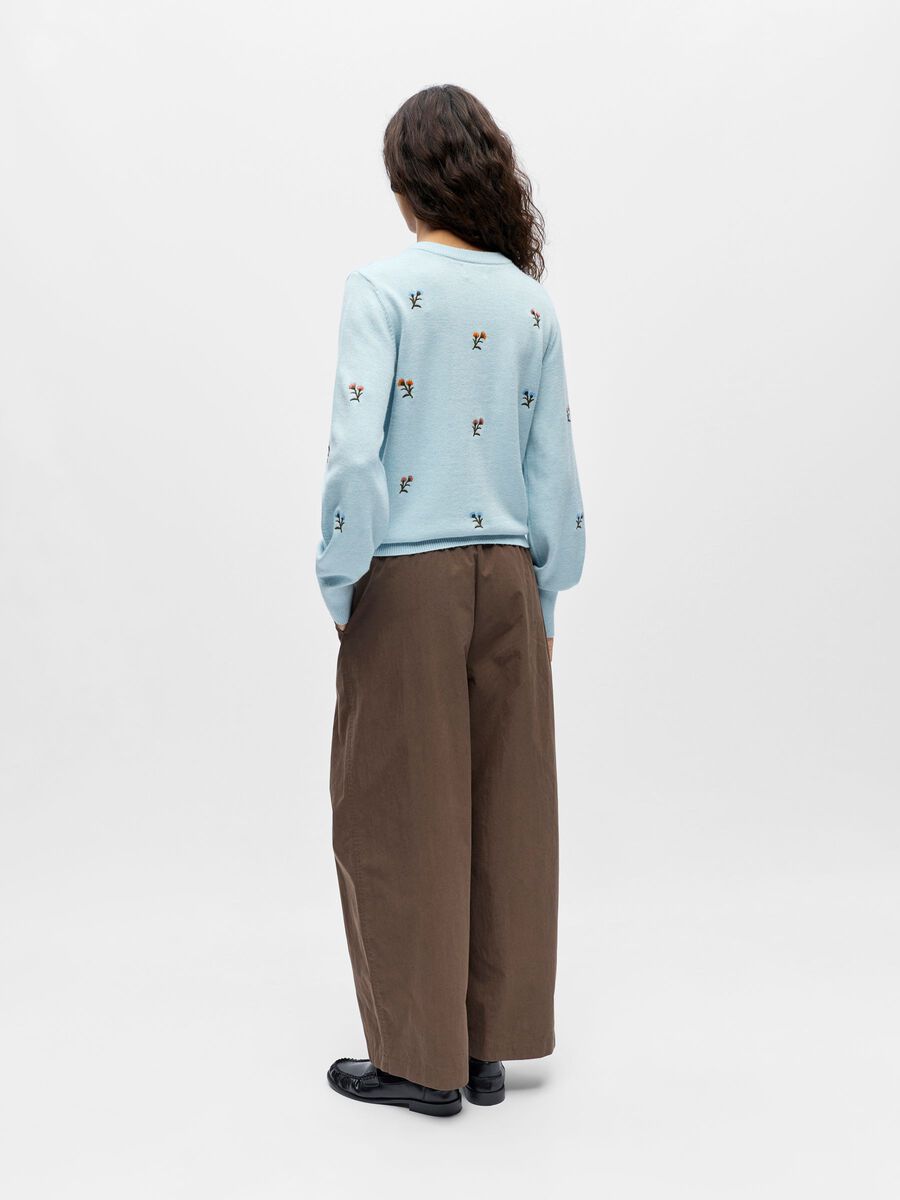 Product carousel image - EMBROIDERED CARDIGAN, Winter Sky | 2