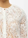 Product image thumbnail - O-NECK LACE BLOUSE, Cloud Dancer | 5