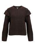 Product image thumbnail - KNITTED PULLOVER, Seal Brown | 1