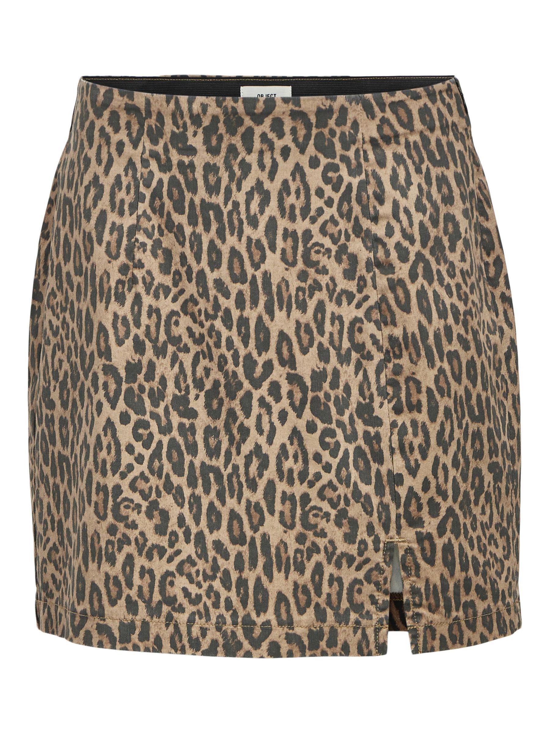 Leopard print mini skirt 6.5 online
