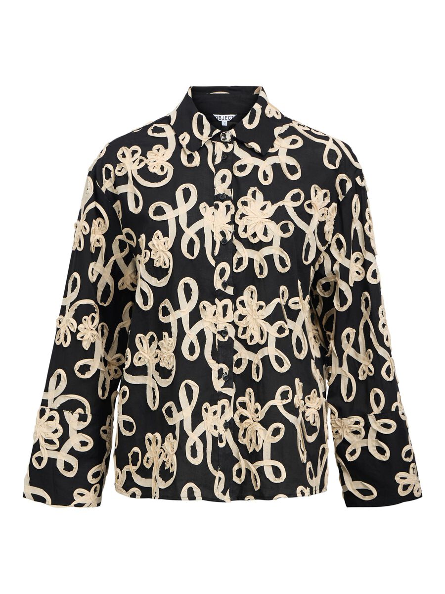 Carousel image - EMBROIDERED SHIRT, Black | 1