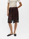 Product image thumbnail - SATIN LACE BERMUDA SHORTS, Seal Brown | 2