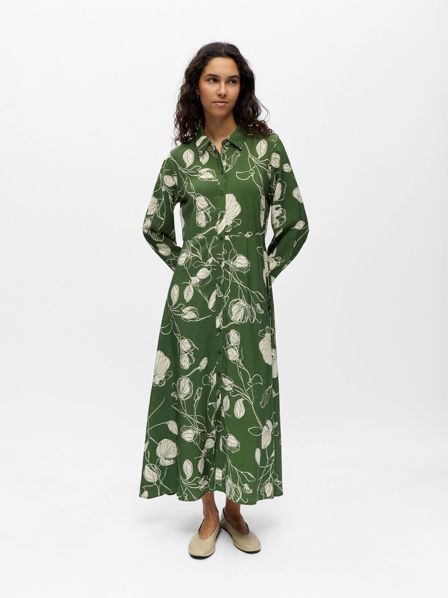 Product carousel image - VESTITO LUNGO, Bronze Green | 1