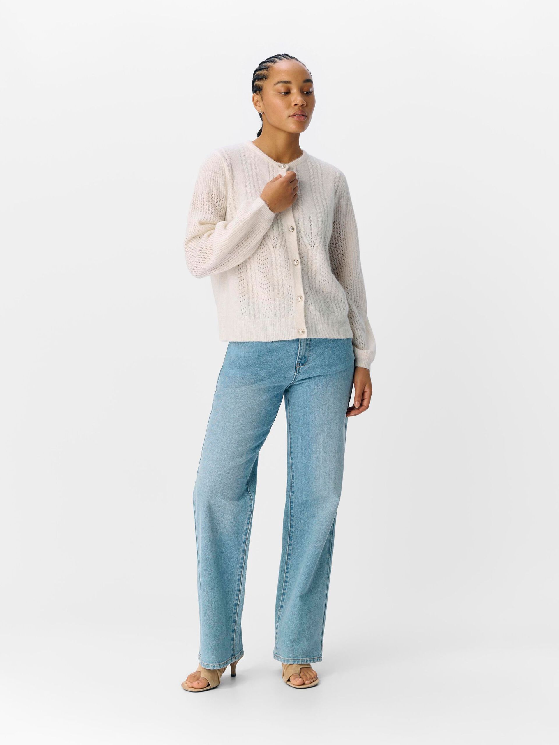 Carousel image - ALPACA WOOL BLEND CARDIGAN, Cloud Dancer | 4