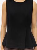 Product image thumbnail - PANELSYDD PEPLUM TOPP, Black | 5