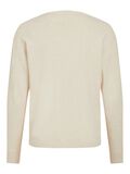 Product image thumbnail - OBJTHESS KNITTED PULLOVER, Sandshell | 2