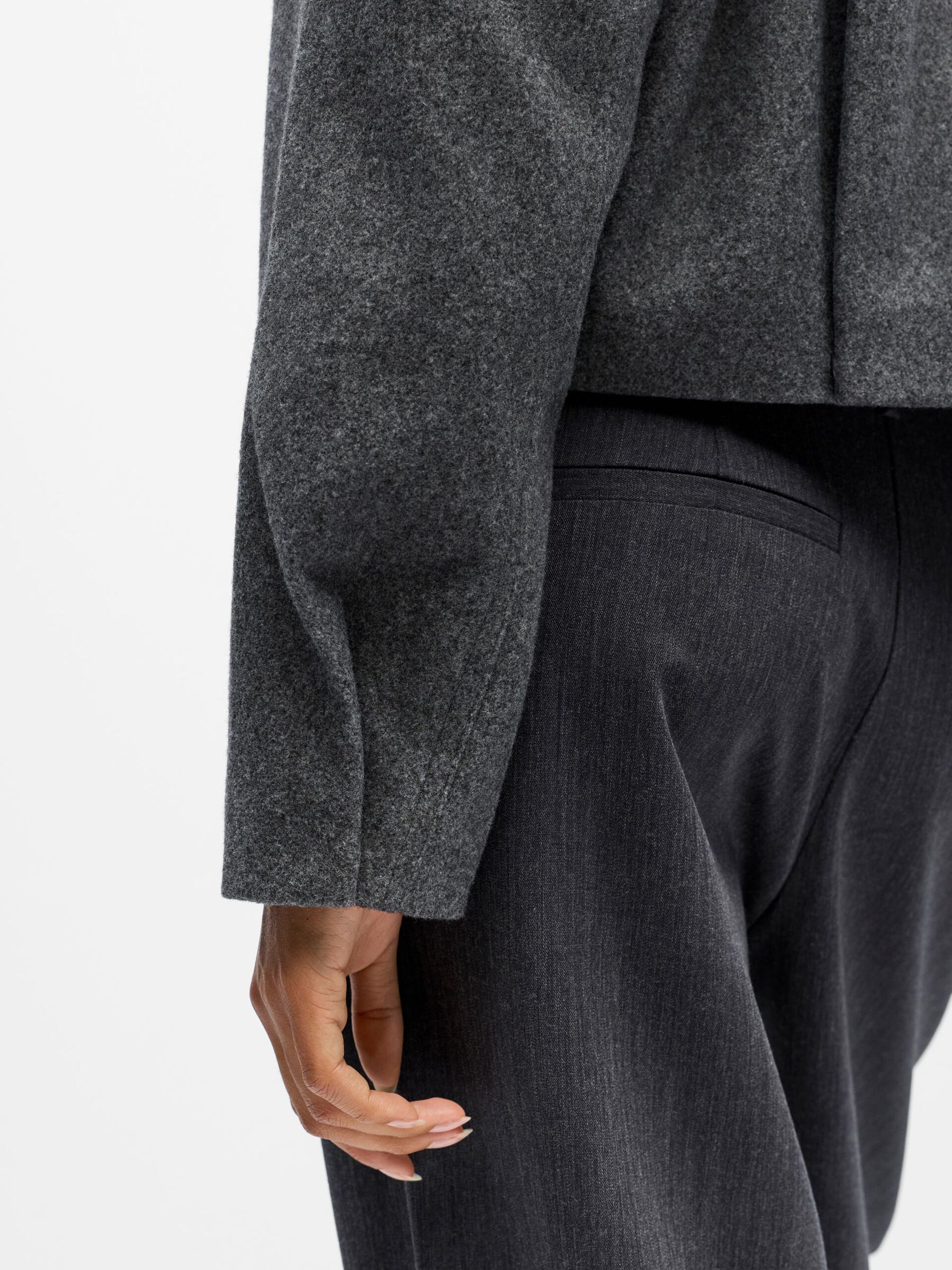 Carousel image - KURZE JACKE, Dark Grey Melange | 5