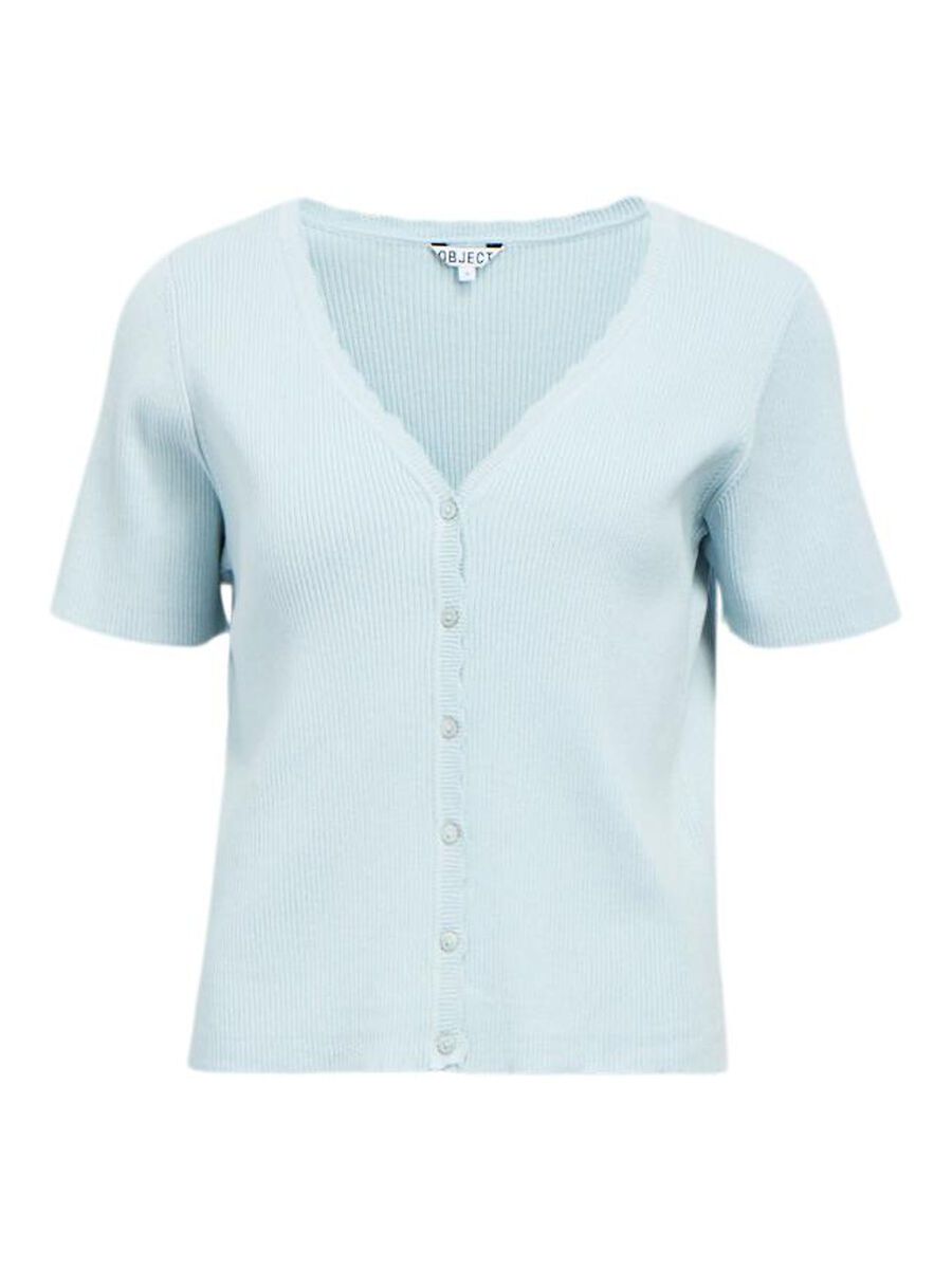 Carousel image - &Agrave; MANCHES COURTES CARDIGAN, Winter Sky | 1