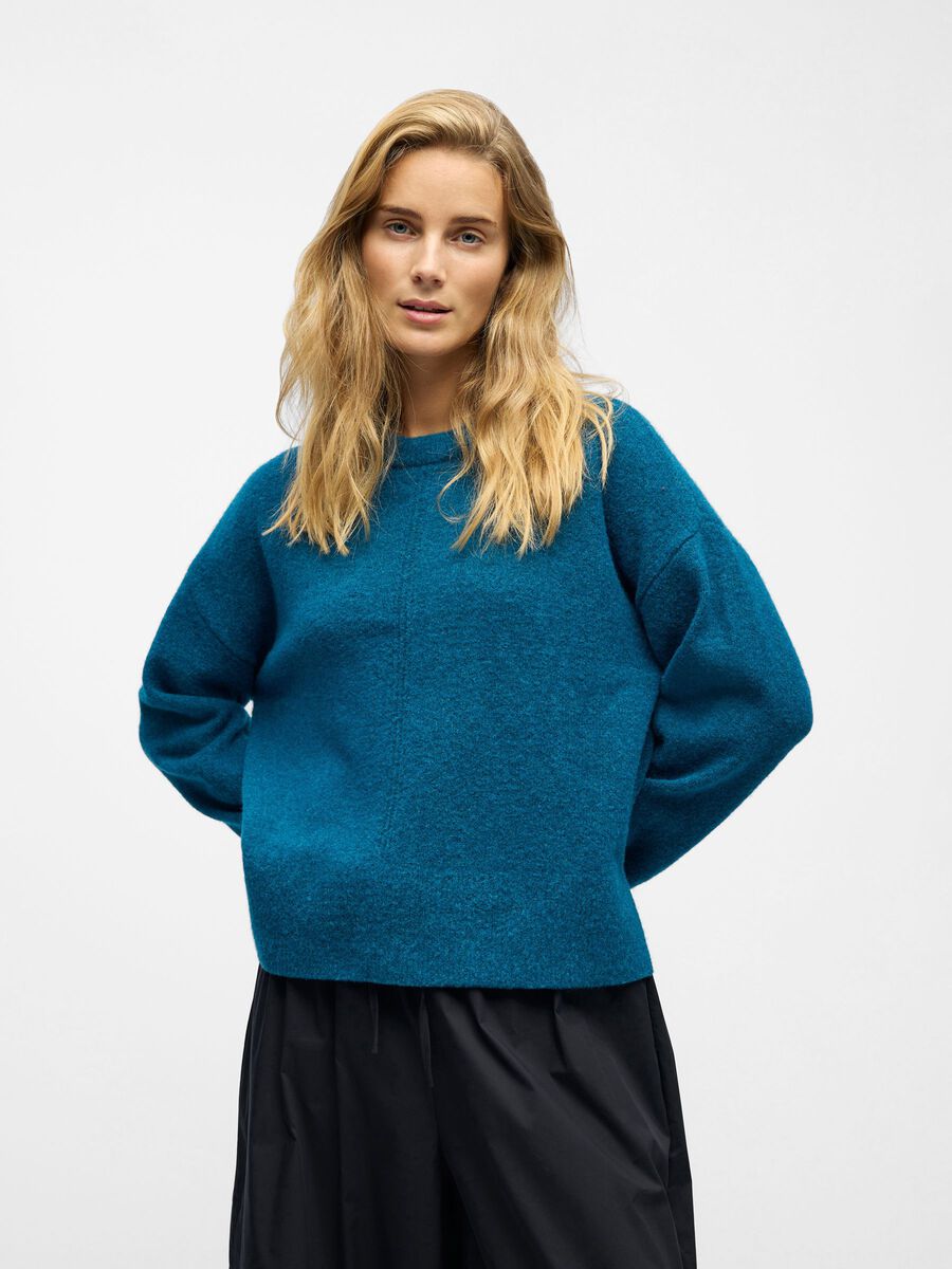 Carousel image - KNITTED PULLOVER, Legion Blue | 2