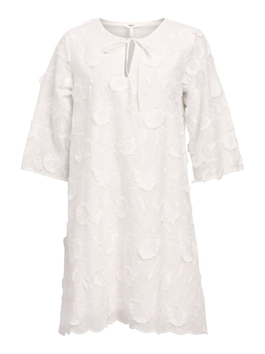 OBJECT FLORAL MINI DRESS, White, highres - 23047078_White_001.jpg