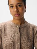 Product image thumbnail - CABLE KNIT CARDIGAN, Desert Taupe | 5