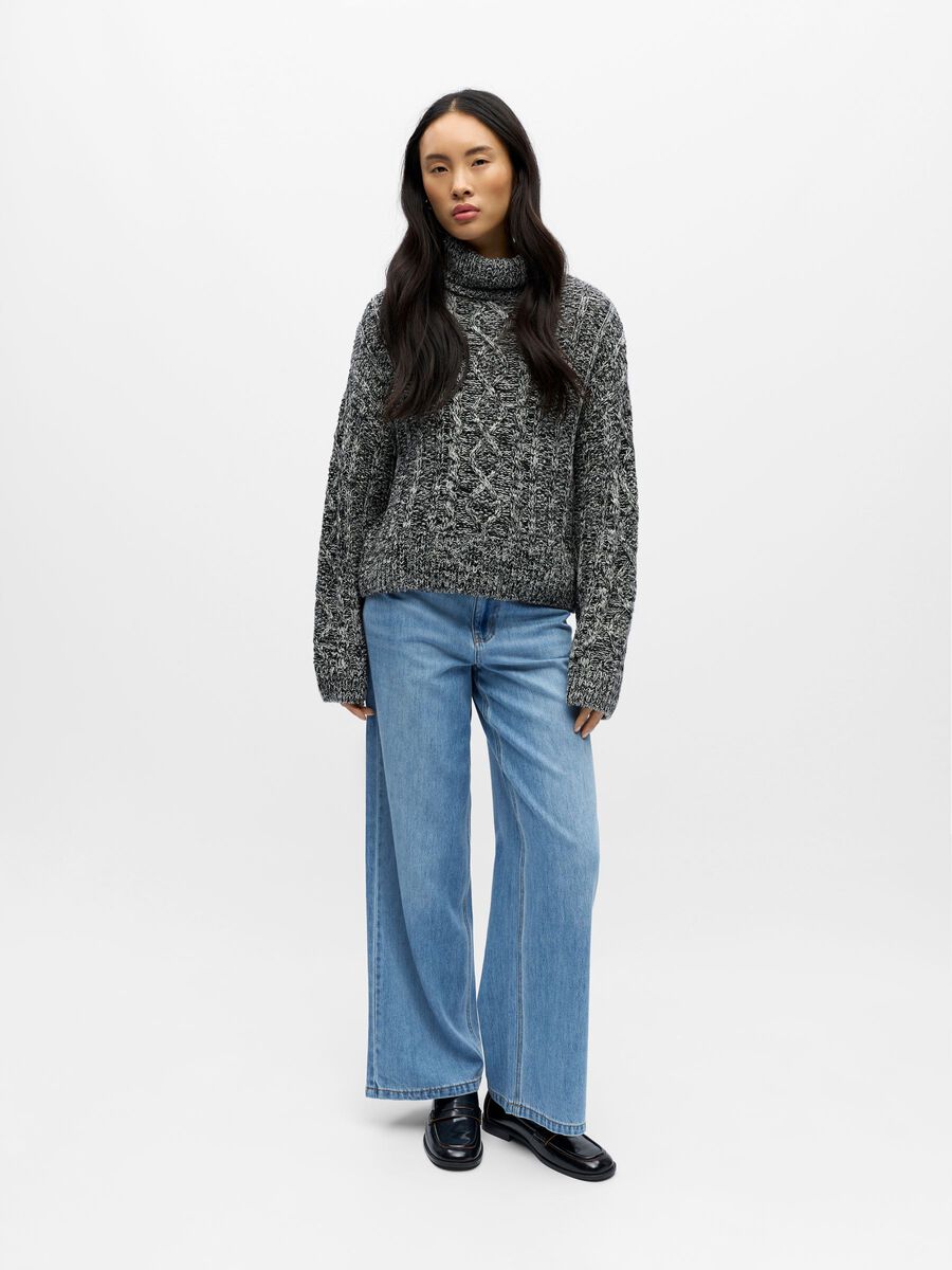 Carousel image - CHUNKY KNITTED JUMPER, Black | 4