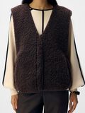 Product image thumbnail - FLEECE WESTE, Seal Brown | 5