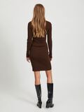 OBJECT V-HALS GEBREIDE JURK, Chicory Coffee, highres - 23032973_ChicoryCoffee_783230_004.jpg