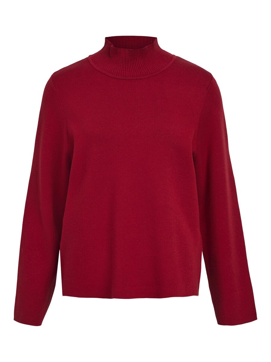 OBJECT HIGH NECK PULLOVER, Red Dahlia, highres - 23042198_RedDahlia_1056811_001.jpg