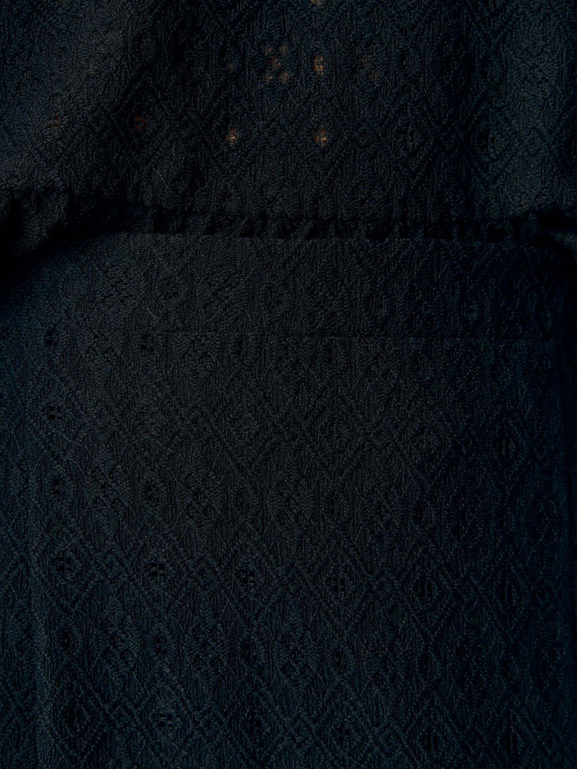 Carousel image - BRODERIE MAXI SKIRT, Black | 5