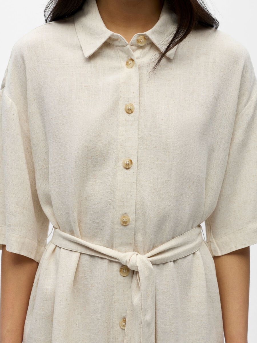 Carousel image - G&Uuml;RTEL HEMD MIDIKLEID, Sandshell | 5