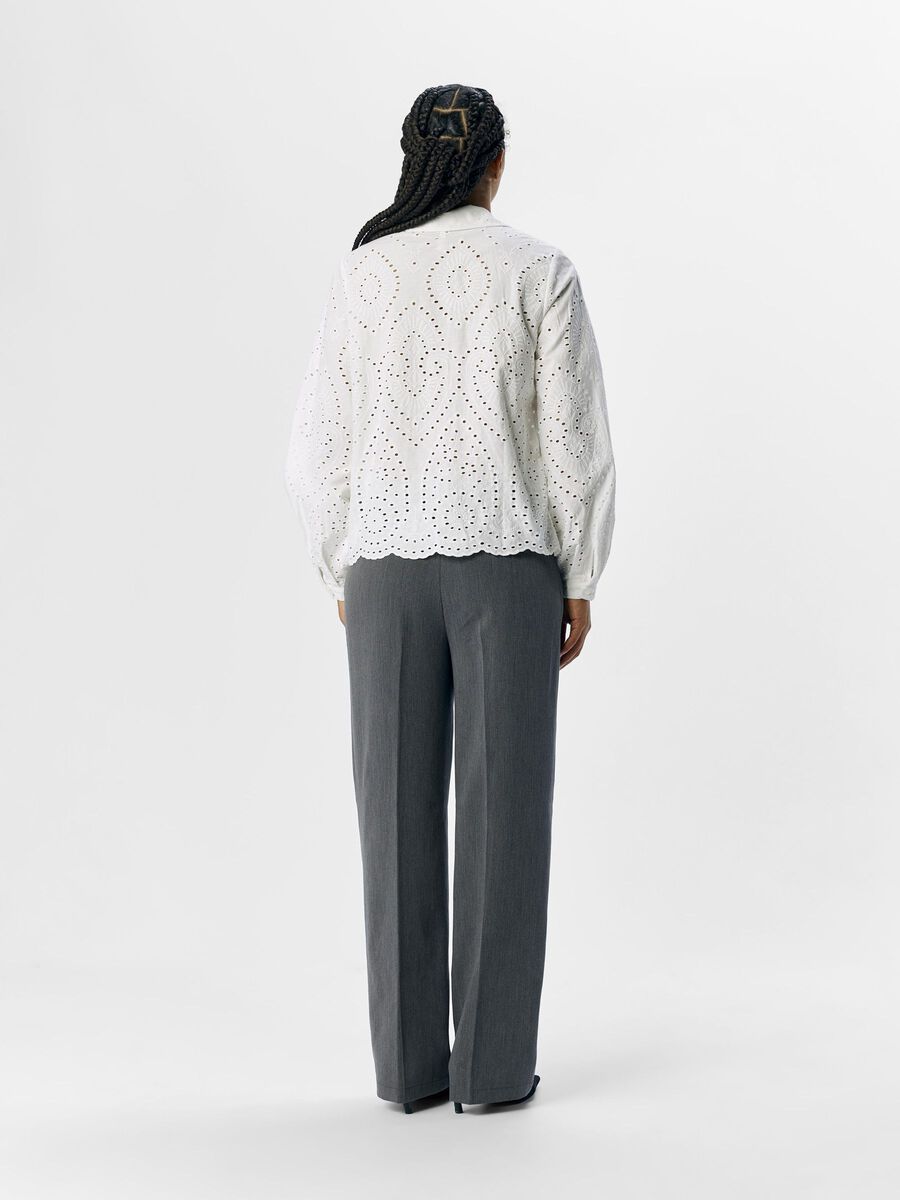 OBJECT BRODERIE ANGLAISE SHIRT, Cloud Dancer, highres - 23045717_CloudDancer_004.jpg